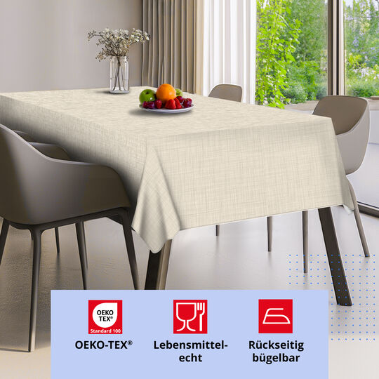 Tischdecke Monte Carlo Sharon champagner image number null